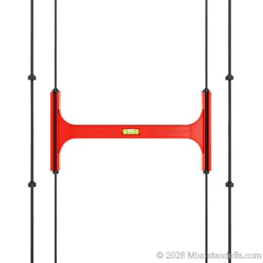 [JR6SF-03] Triple-Bottle Shelf Front Installation Jig for 1/4" Rod | 6" Spacing | Float Wine Display | 11.75"x6"