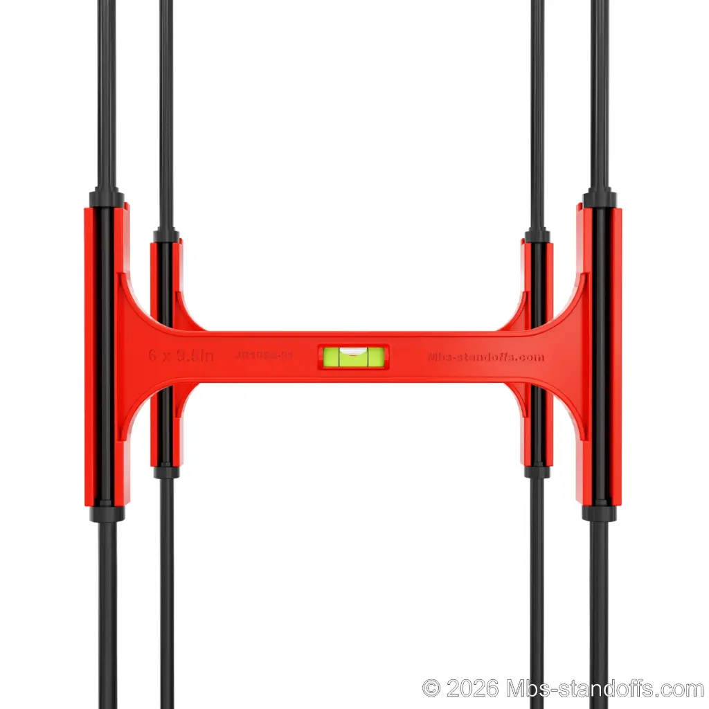 Universal 3/8" Rod Shelf Side-Mount Jig | 6" × 9" Spacing | Sold as Pair | Float Wine Display | 9.75"x6"