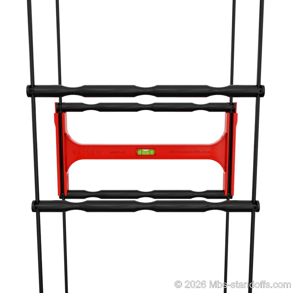 Triple-Bottle Peg Front Installation Jig for 1/4" Rod | 12.5"x6.5" Spacing | Float Wine Display