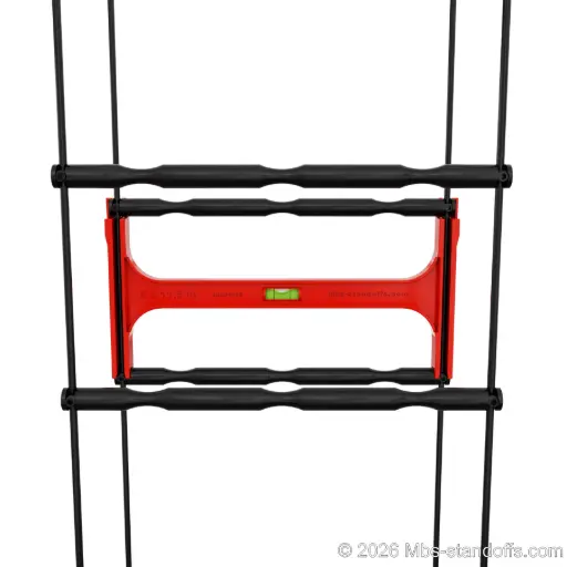 [JR6PF-03] Triple-Bottle Peg Front Installation Jig for 1/4" Rod | 12.5"x6.5" Spacing | Float Wine Display