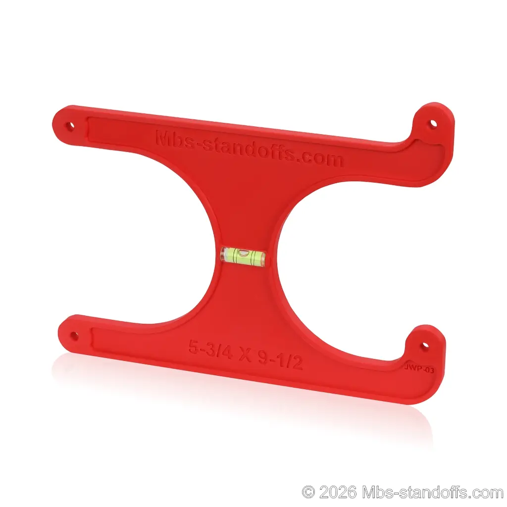 Label-Forward Wine Bottle Peg Installation Jig | Horizontal & Vertical Alignment | Built-In Bubble Level