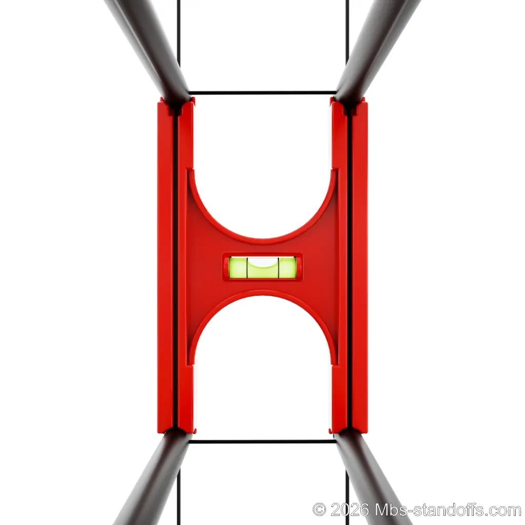 Cable-to-Single, Double and Triple Bottle Horizontal Peg Side Installation Jig for 1/16" Cable | 12"x6.5" Spacing | Float Wine Display | 12"x6.5"
