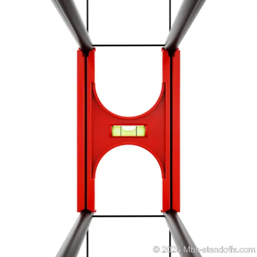 [JCHF-01] Cable-to-Single, Double and Triple Bottle Horizontal Peg Side Installation Jig for 1/16" Cable | 12"x6.5" Spacing | Float Wine Display | 12"x6.5"