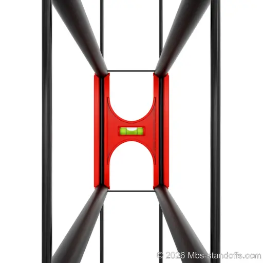 [JR6HF-01] Rod-to-Single, Double and Triple Bottle Horizontal Peg Side Installation Jig for 1/4" Rode | 12"x6.5" Spacing | Float Wine Display | 12"x6.5"