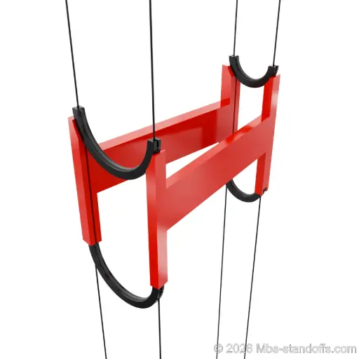 [JCCR-01] Cable-to-Circle Rack Side Installation Jig | 8" x 6" Spacing  |Sold as Pair | Float Wine Cable Display | 9" x 6"