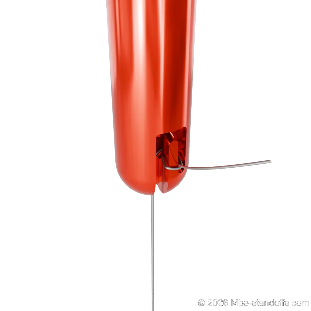 SCG1904 Plumb Bob Top-Mount Adapter - Aluminum Red Anodized