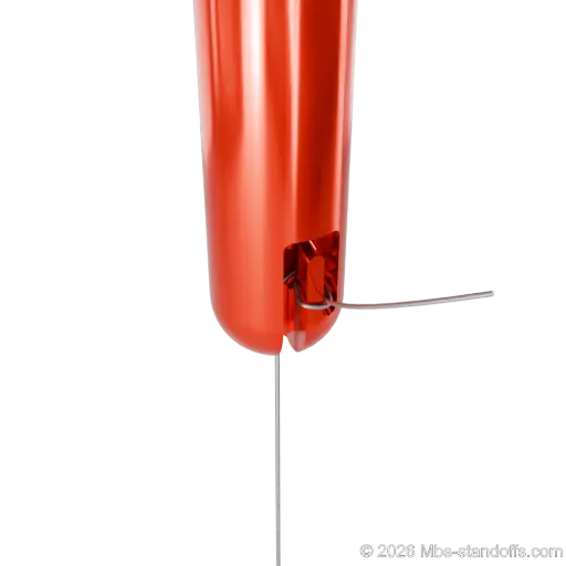 [SCG1904_B_PLUM_BOB] SCG1904 Plumb Bob Top-Mount Adapter - Aluminum Red Anodized