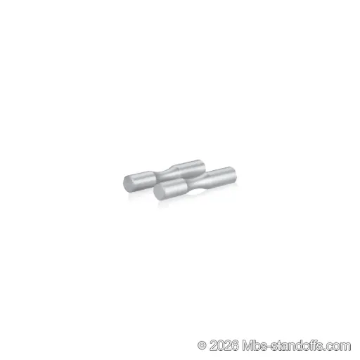 [WP058-1A] Grenache Wine Wall Peg - Label-Forward 1-Bottle, 3-1/2" Length x 5/8" Diameter, Aluminum Clear Anodized (Set of 2)