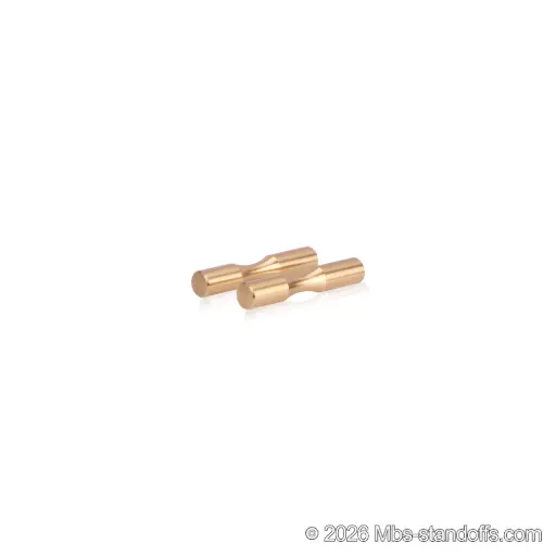 [WP058-1BR] Grenache Wine Wall Peg - Label-Forward 1-Bottle, 3-1/2" Length x 5/8" Diameter, Aluminum Champagne Anodized (Set of 2)
