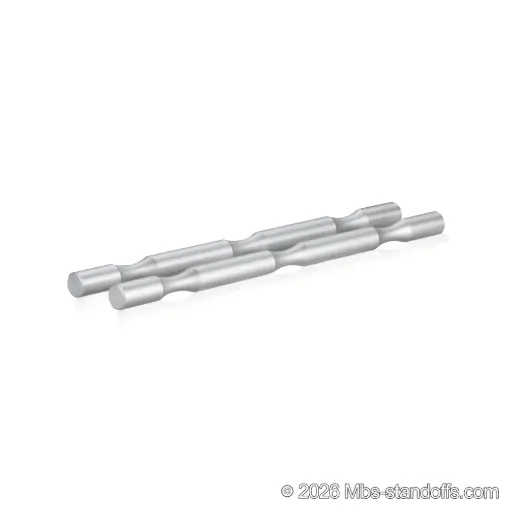 [WP058-3A] Grenache Wine Wall Peg - Label-Forward 3-Bottle, 9-1/2" Length x 5/8" Diameter, Aluminum Clear Anodized (Set of 2)