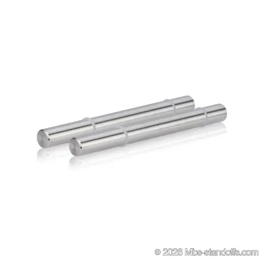 [WPR058-700S] Tempranillo Wine Wall Peg - Cork-Forward 1-Bottle with O-Ring, 7" Length x 5/8" Diameter, Stainless Steel Satin Brushed (Set of 2)