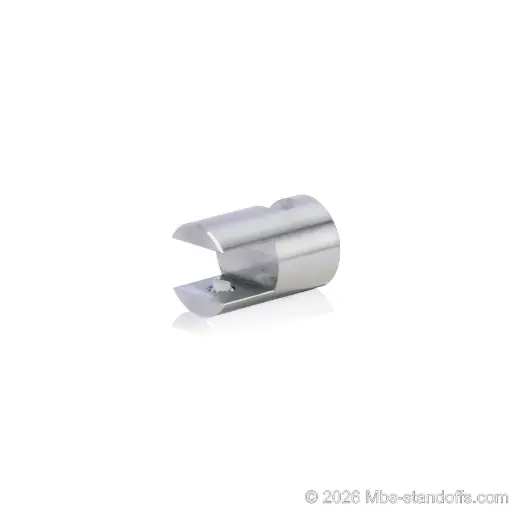 [CFR85R3S] Right-Side Wine Cradle Fork - 5/16" Flat Cradle, Fits 1/4" Rod, Stainless Steel Satin Brushed