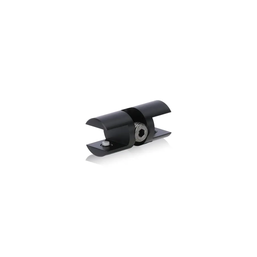 Double-Side Wine Cradle Fork - 5/16" Flat Cradle, Fits 1/4" Rod, Aluminum Matte Black Anodized