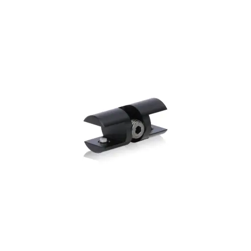 [CFD85R3MB] Double-Side Wine Cradle Fork - 5/16" Flat Cradle, Fits 1/4" Rod, Aluminum Matte Black Anodized