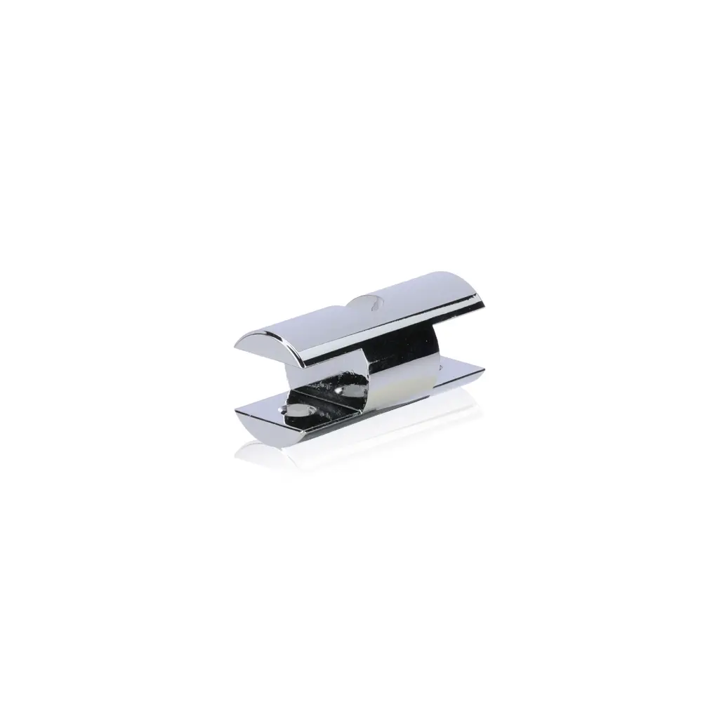 Double-Side Wine Cradle Fork - 5/16" Flat Cradle, Fits 1/4" Rod, Aluminum Chrome Mirror Electroplated