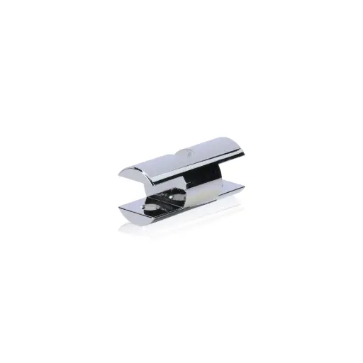 [CFD85R3CP] Double-Side Wine Cradle Fork - 5/16" Flat Cradle, Fits 1/4" Rod, Aluminum Chrome Mirror Electroplated