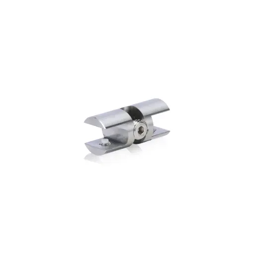 [CFD85R3S] Double-Side Wine Cradle Fork - 5/16" Flat Cradle, Fits 1/4" Rod, Stainless Steel Satin Brushed