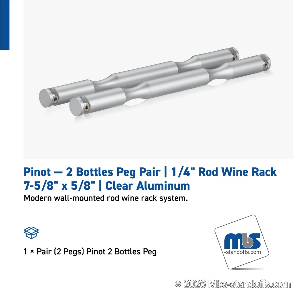 Pinot - 2 Bottle Peg Supports