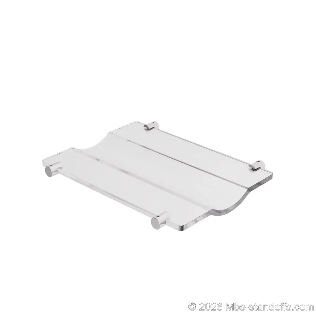 Viognier Collection, Acrylic Flat & Wavy Cradle With Supports 1-3 Bottles