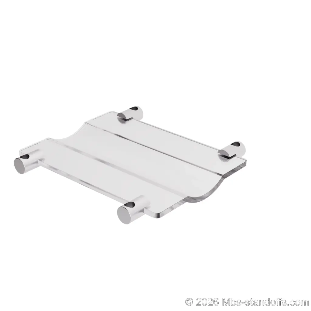 Chateauneuf Collection, Acrylic Flat & Wavy Cradle With Supports 1-3 Bottles