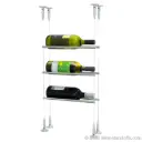 Alsace / Muscat Wine Display Cable with Horizontal Peg – Holds 1, 2 or 3 Bottles