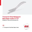 5-1/2'' Transarent Vinyl Bodyguard Back Paper Cutter