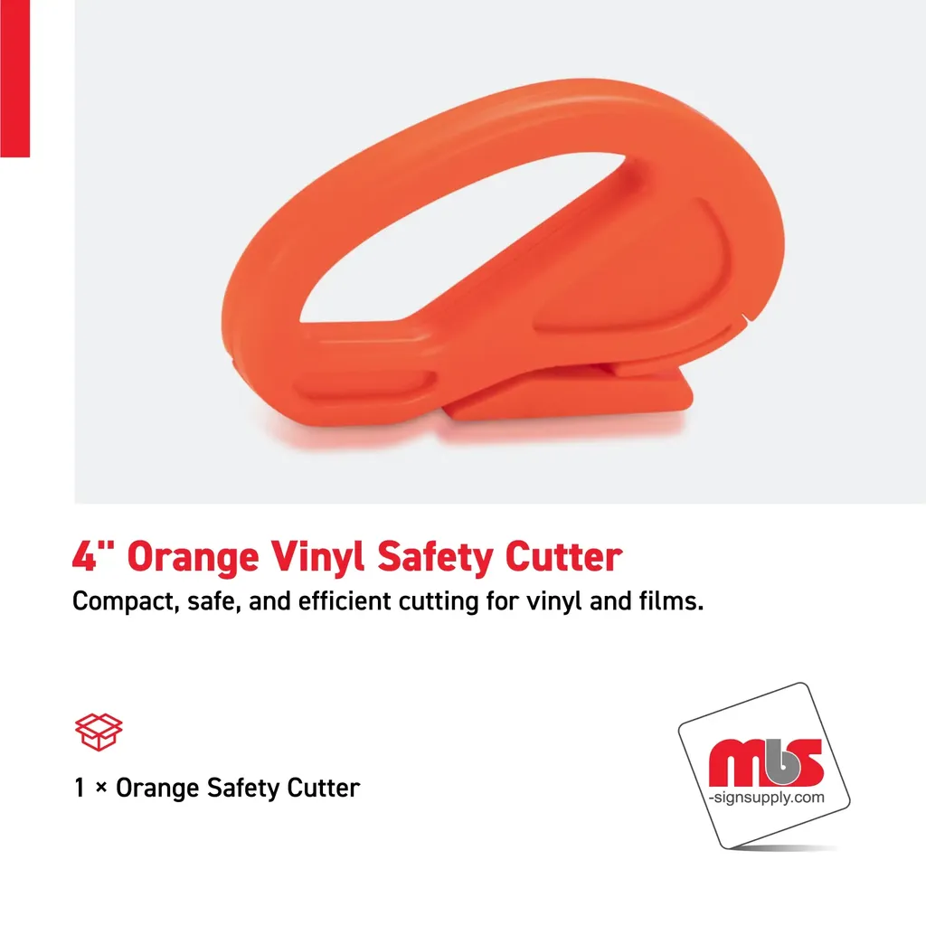 4'' Orange Vinyl Safety Cutter