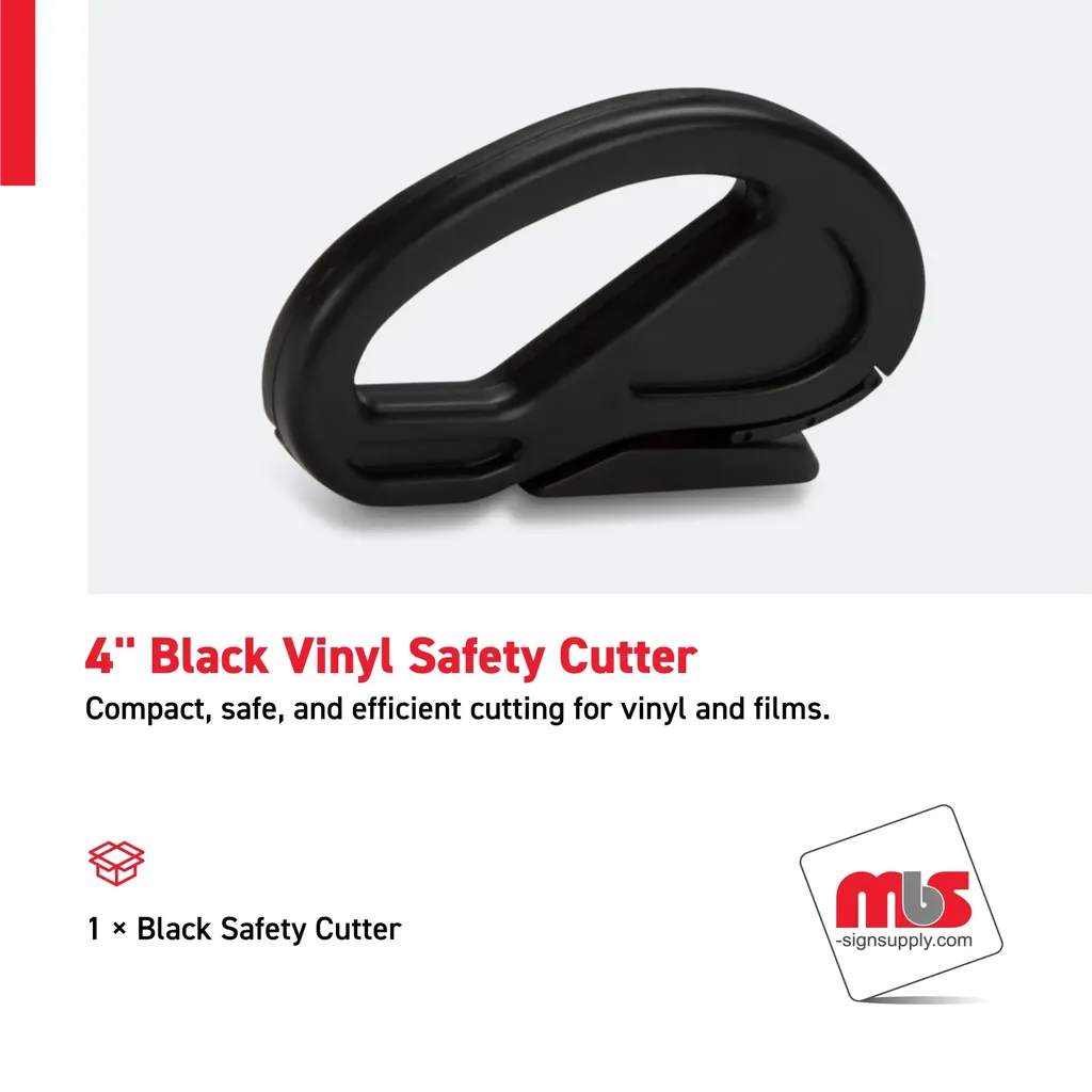 4" Black Vinyl Safety Cutter