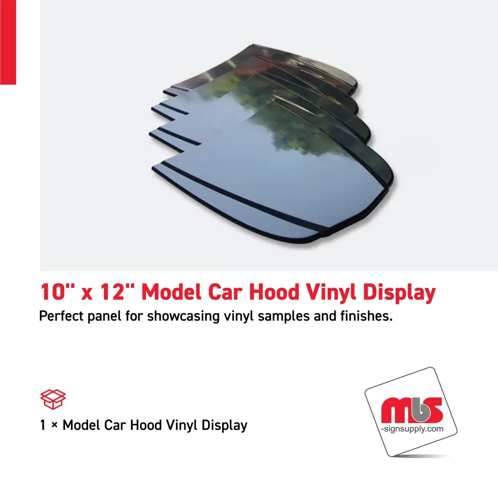 10" x 12" Model Car Hood Vinyl Display