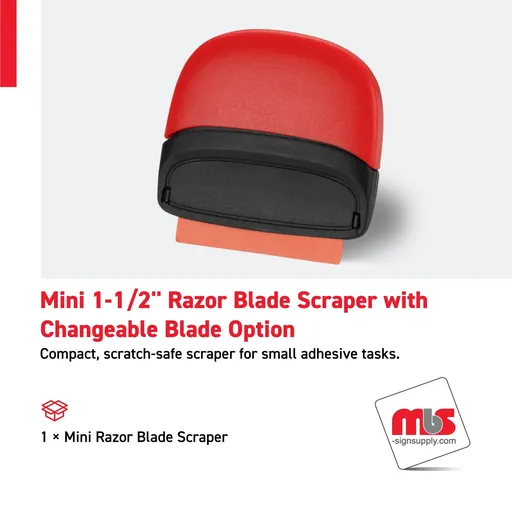 [SP-0106] Mini 1-1/2" Razor Blade Scraper with Changeable Blade Option