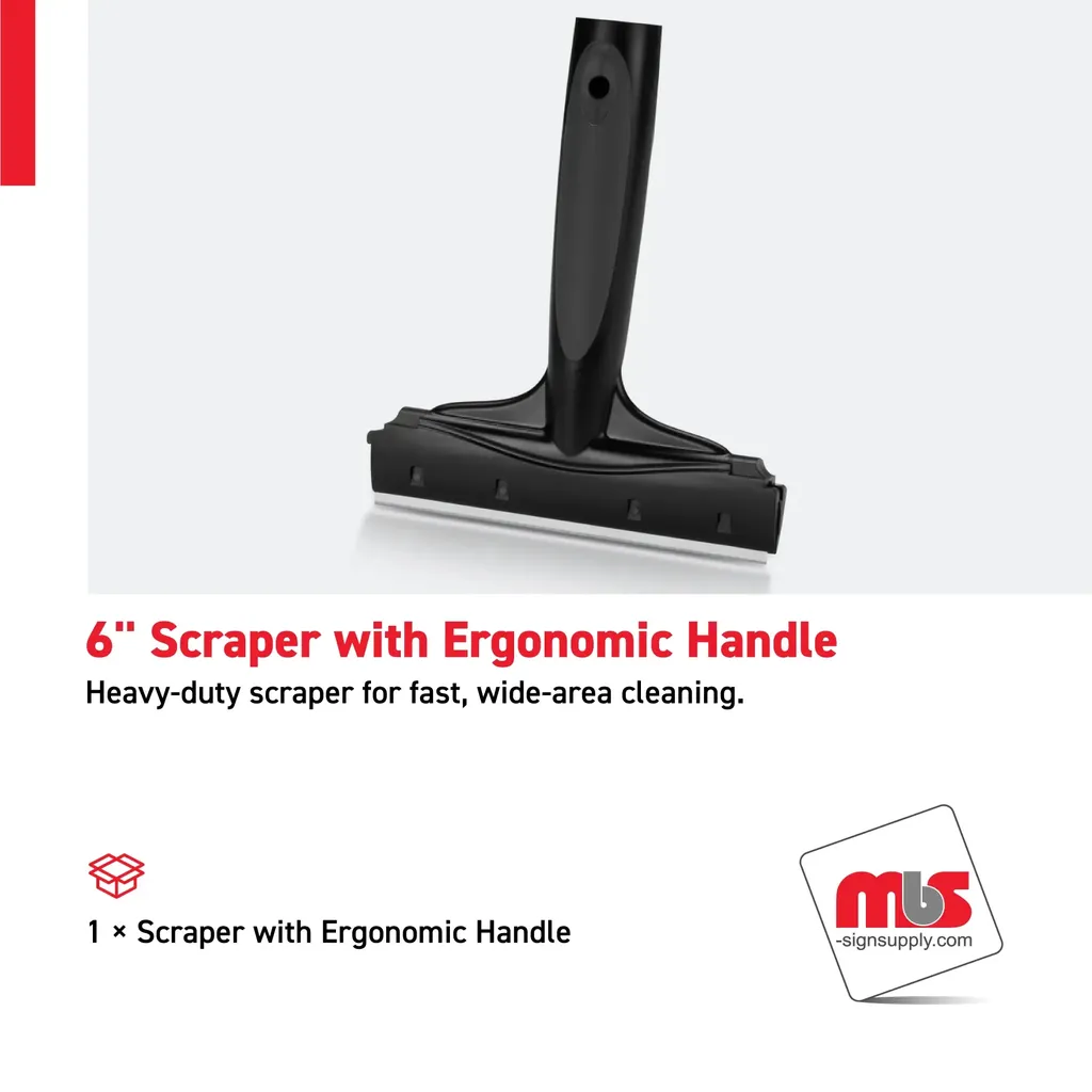 6" Scraper with Ergonomic Handle