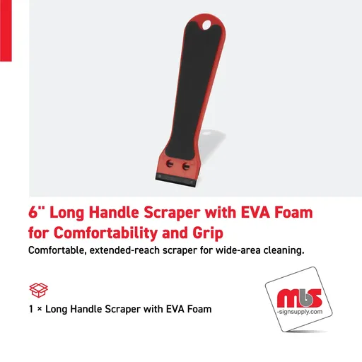 [SP-0109] 6'' Long Handle Scraper with EVA Foam for Comfortability and  Grip
