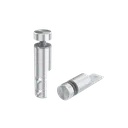 5/8'' Diameter Desktop Bottom Table Standoffs - Flat Head (Stainless Steel 201 Satin Brushed Finish) [Required Material Hole Size: 1/4'']