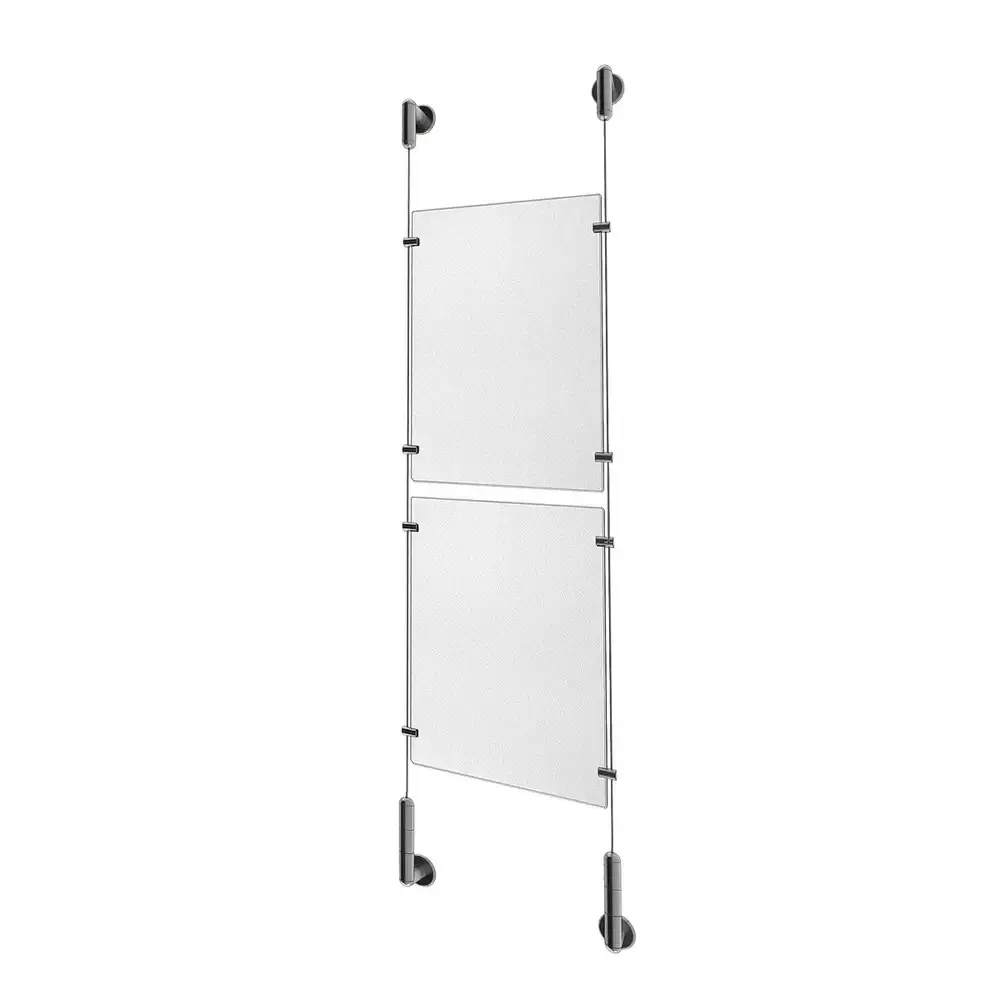 Clear Acrylic Sign Holder Kit for Media 2 x 8.5'' x 11''