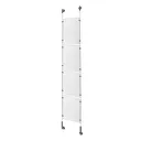 Clear Acrylic Sign Holder Kit for Media 4 x 8.5'' x 11''