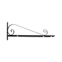 24'' Black Horizontal Value Bi Spiral Steel Sign Bracket