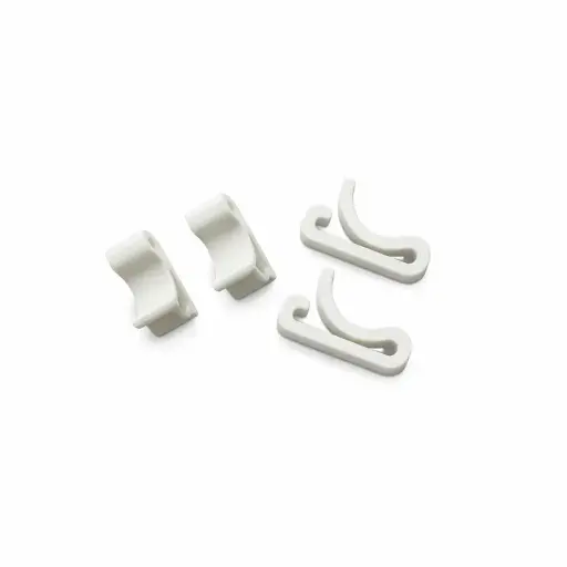 [FC075-075PW] 3/4" x 3/4" x 1/8" White Plastic Frame Clips (accepts up to 1/8" thickness)