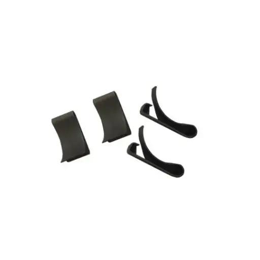 [FC075-075MB] 3/4'' x 3/4'' x 1/8'' Black Iron Metal Frame Clips (accepts up to 1/8'' thickness)