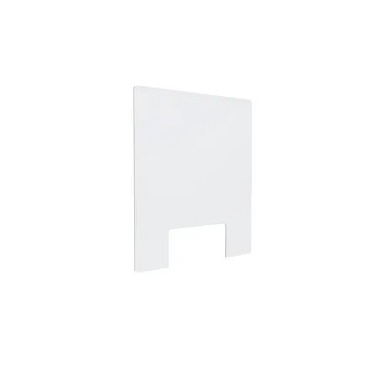 [ASG20CX23] Clear Acrylic Sneeze Guard 20'' Wide x 23-1/2'' Tall (10'' x 5'' Cut Out) x 0.157'' Thickness