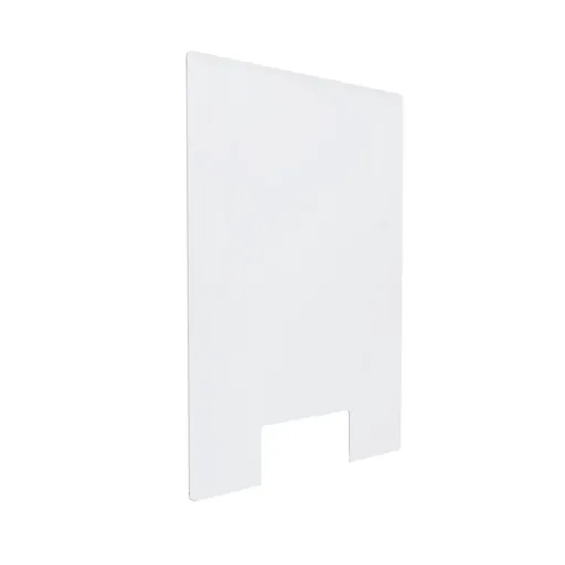 [ASG23CX35] Clear Acrylic Sneeze Guard 35'' Wide x 23-1/2'' Tall (10'' x 5'' Cut Out) x 0.157'' Thickness