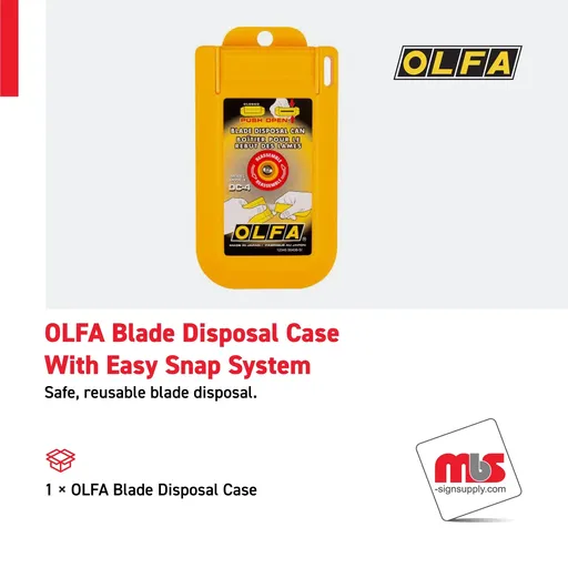 [CT-0605] Olfa Blade Disposal Case With Easy Snap System