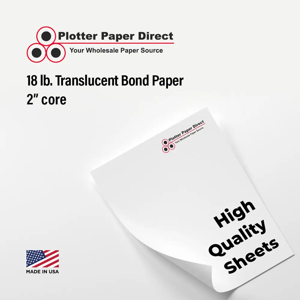 11" W x 17" H - 18# Translucent Bond (100 Sheets)