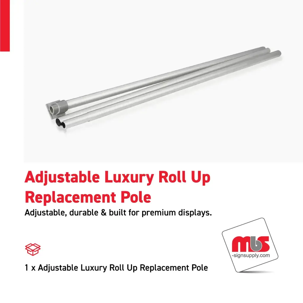 Adjustable Luxury Roll Up Replacement Pole
