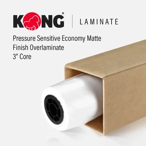 [PSL3090-61150M] 61" x 150' Roll - Pressure Sensitive Economy Matte Finish Overlaminate - 3" Core