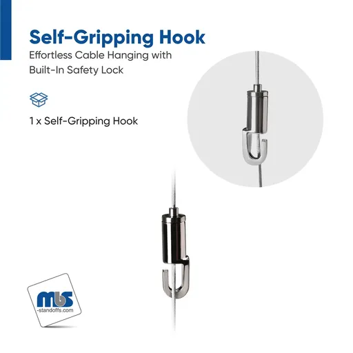[GH0013] Self-Gripping Hook  (For Cable Diameter 0.06" to 0.08")