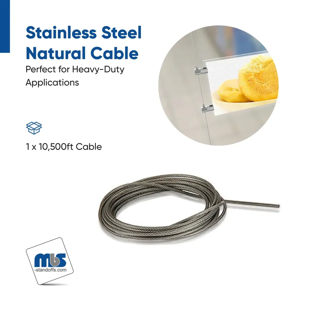 Stainless Steel Cable 1/16" (1.5mm)10,500 ft (3200 Meter)