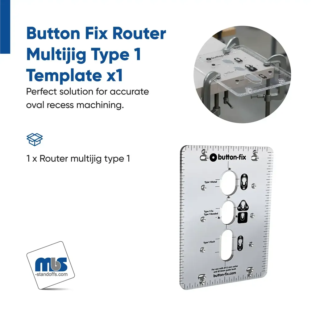 Button Fix Router Multijig Type 1 Template x1