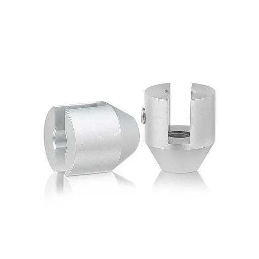 [PS25025A] Aluminum Anodized Finish Projecting Gripper, Holds Up To 1/4'' Material, Barrels Diameter: 7/8'', Length: 1''