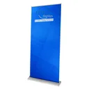 Premium Roll-up Reusable Banner Stand, Adjustable Height, holds 33.5"x82" - stand only