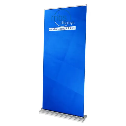 [RBSS003] Premium Roll-up Reusable Banner Stand, Adjustable Height, holds 33.5"x82" - stand only